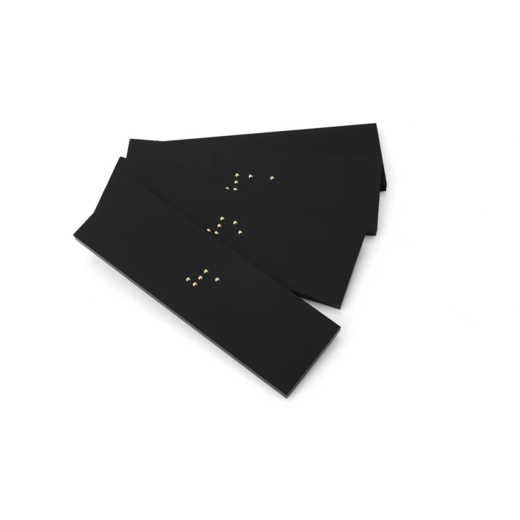 Tabliczka z dowolną numeracją w piśmie Braille'a - akryl czarny mat - wym. 50x25mm - DARK - TAB399 