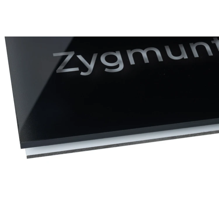 Tabliczka z numerem domu - plexi i biały dibond - wym. 297x210mm (A4) - SPD037