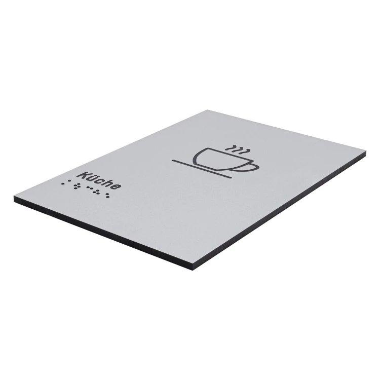 Tabliczka z piktogramem i pismem Braille'a - kuchnia - wym. 100x150mm - TAB631