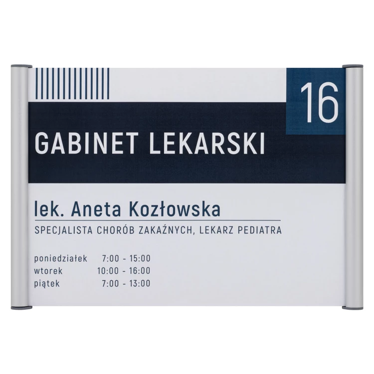 Tabliczka zatrzaskowa IDA SLIM - aluminium - wym. 297x210mm (format A4) - TAB663