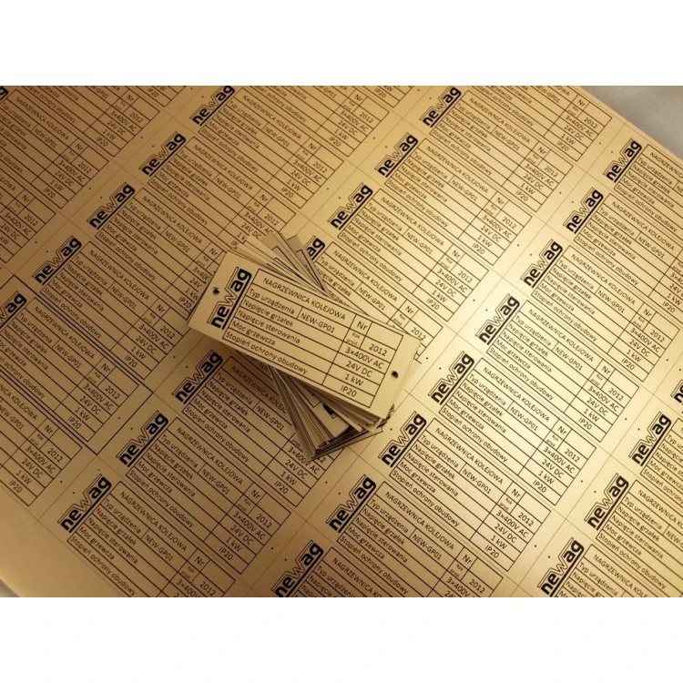 Tabliczka znamionowa  - wymiar: 75x30mm