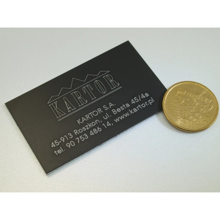 Tabliczki znamionowe z aluminium anodowanego - wymiar: 65x35mm