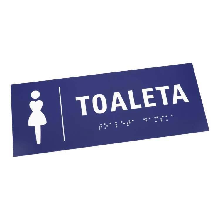 Tabliczki na toalety z laminatu grawerskiego - wym. 200x80mm - TT046