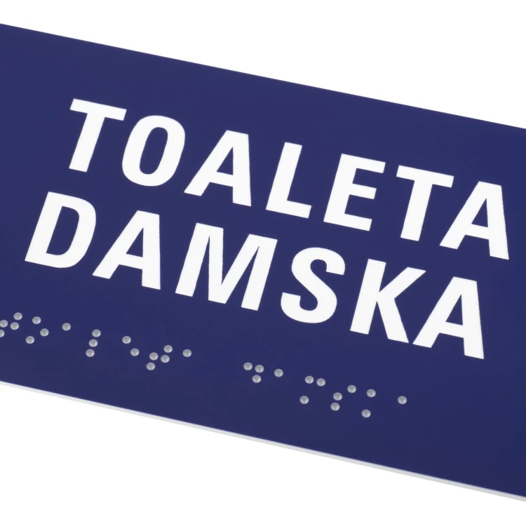 Tabliczki na toalety z laminatu grawerskiego - wym. 200x80mm - TT046