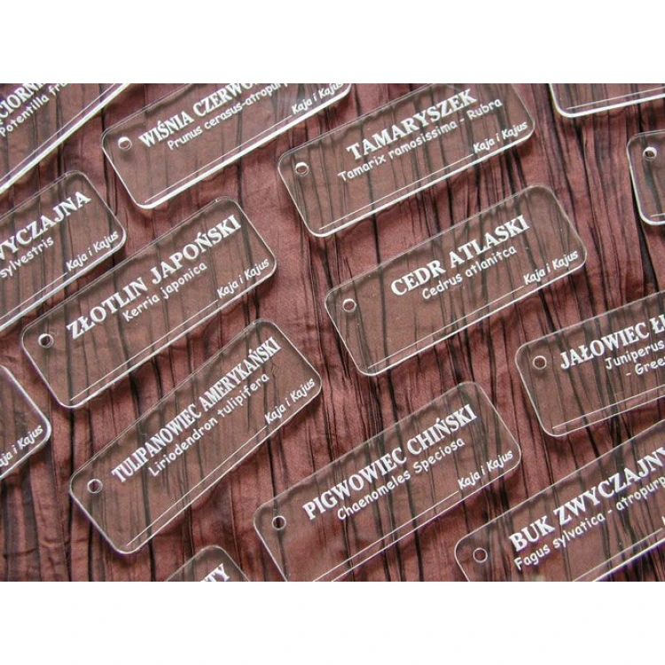 Tabliczki opisowe z plexi 3mm - BA033