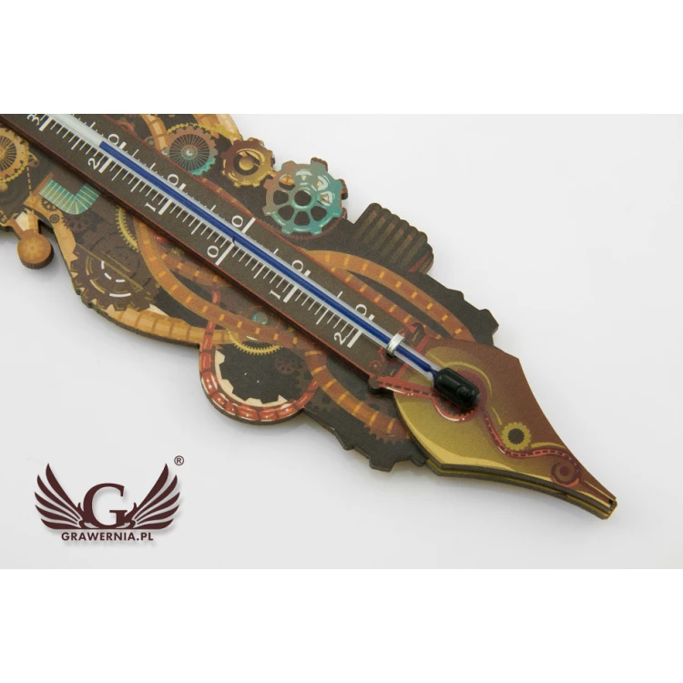 Termometr steampunkowy - cyfrowy druk UV - TER011
