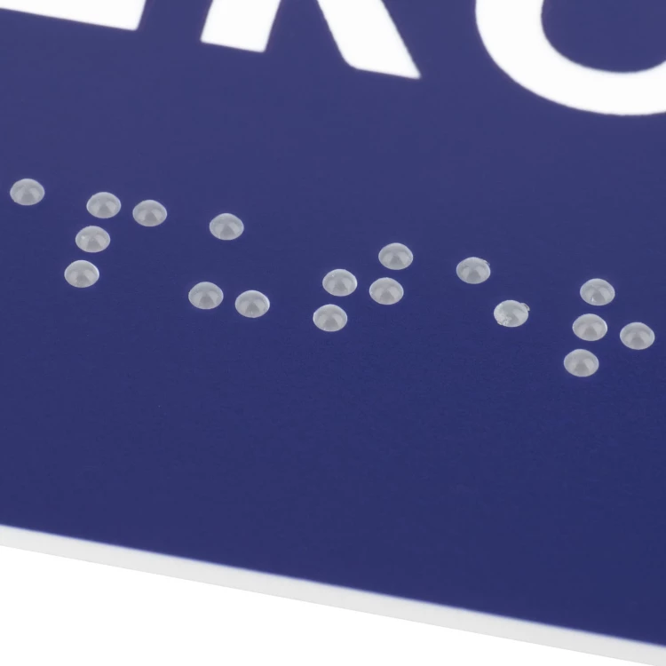Toaleta dla personelu - tabliczka na drzwi lub ścianę z pismem Braille'a - wym. 200x80mm - TT050
