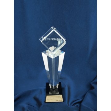 Trofeum szklane w etui - CEZAR