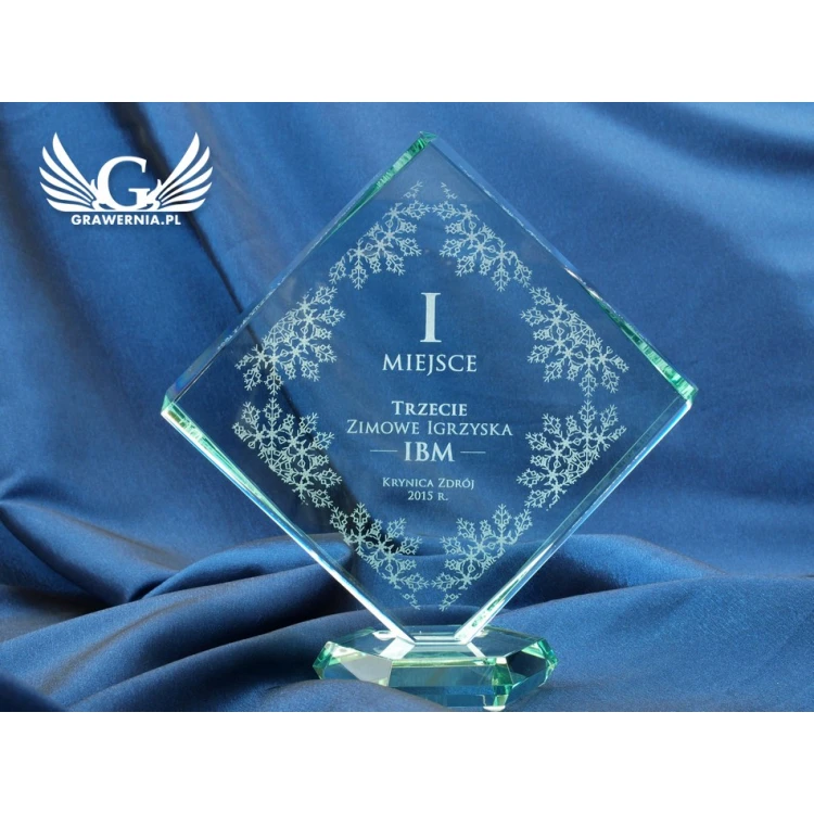 Trofeum szklane w etui - QUARTET SMALL