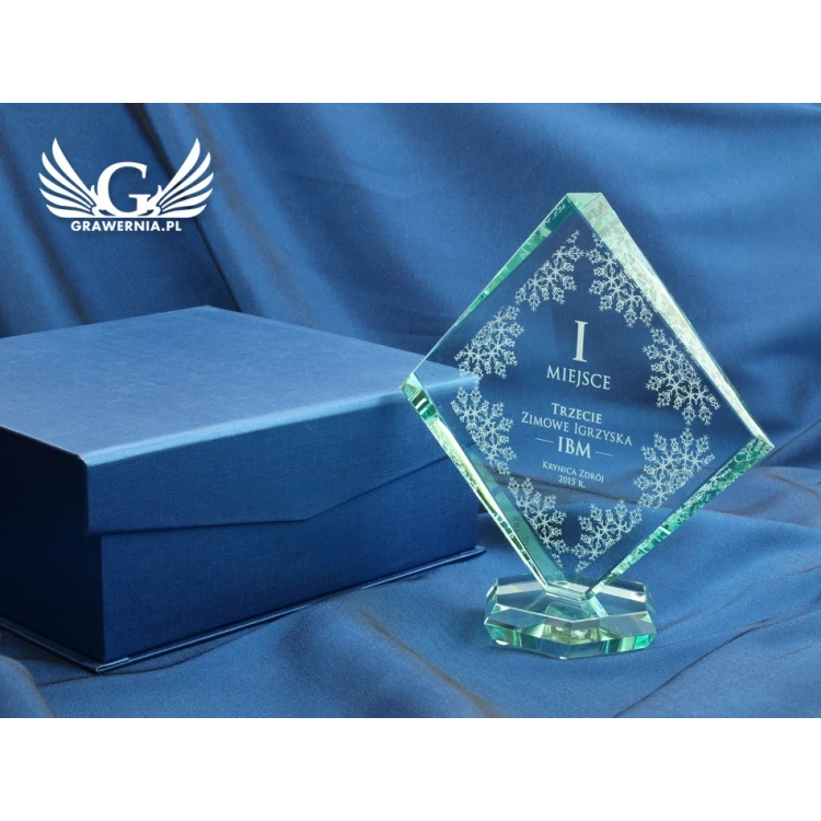 Trofeum szklane w etui - QUARTET SMALL