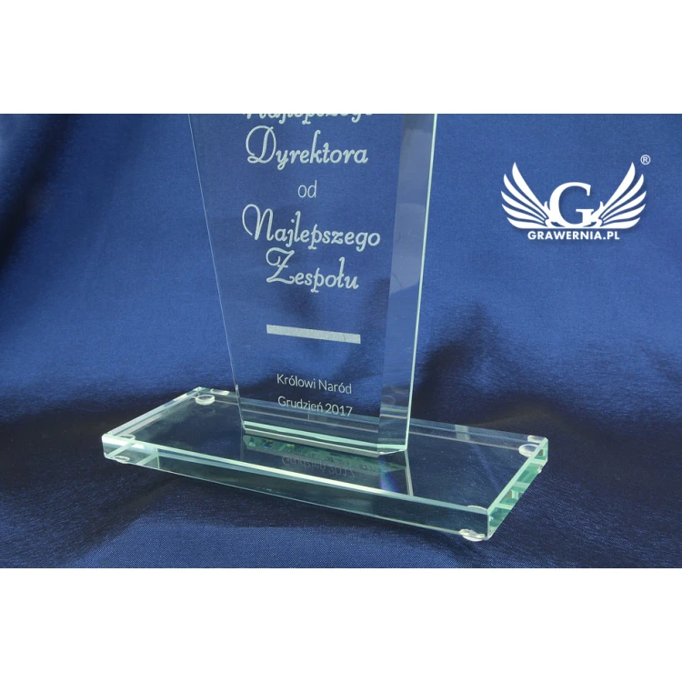 Trofeum szklane - SANTO - wysokość 25cm