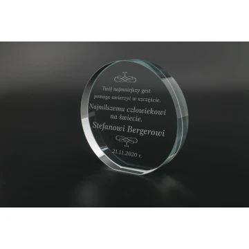 Trofeum szklane w etui - Benito - TSZ100
