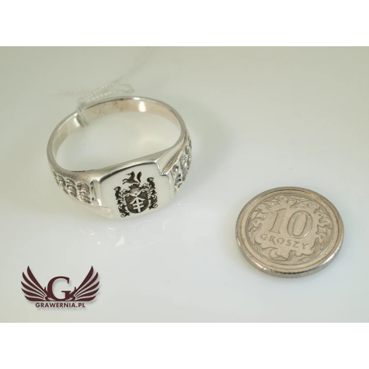 Usługa grawerowania logo/grafiki na sygnetach - sygnet z Twoim logo - SY019