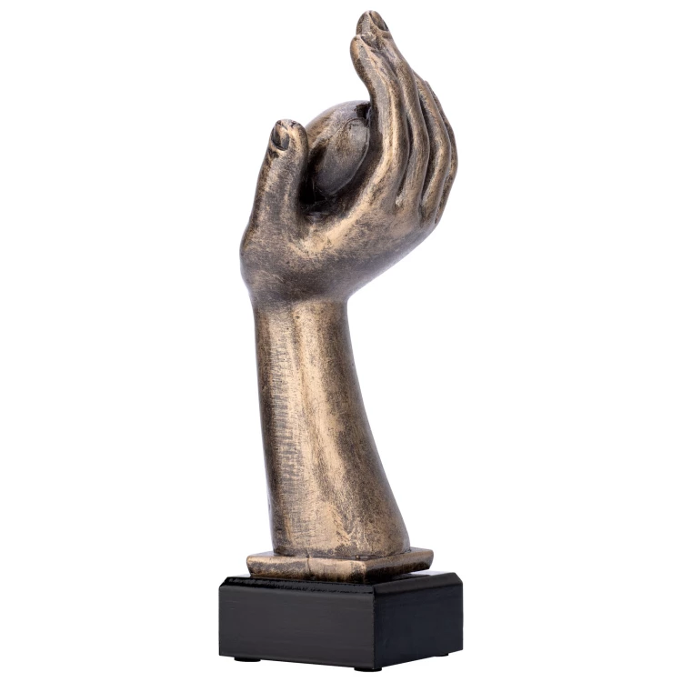 Statuetka Dobre Serce - odlewana z grawerem - wys. 25 cm - FOL067