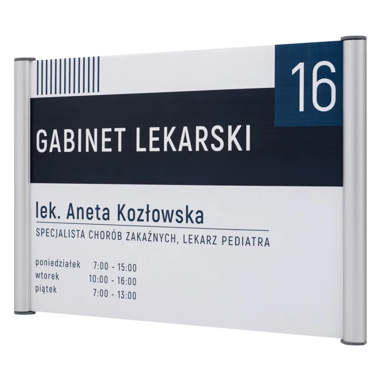 Tabliczka zatrzaskowa IDA SLIM - aluminium - wym. 297x210mm (format A4) - TAB663