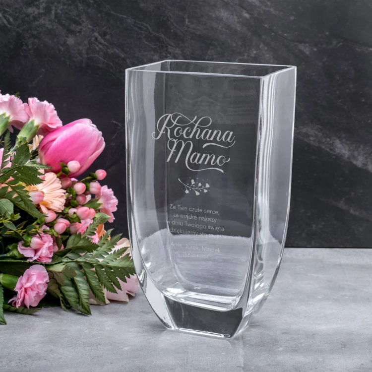 Wazon z grawerem - Flora - Dzień Mamy - WAZ008