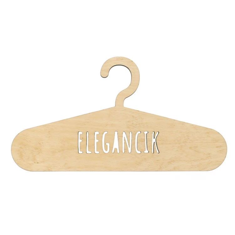 Wieszak drewniany wycinany laserem - Elegancik - WIS010