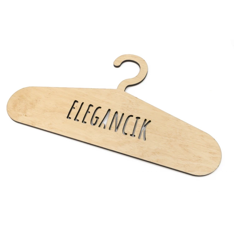 Wieszak drewniany wycinany laserem - Elegancik - WIS010