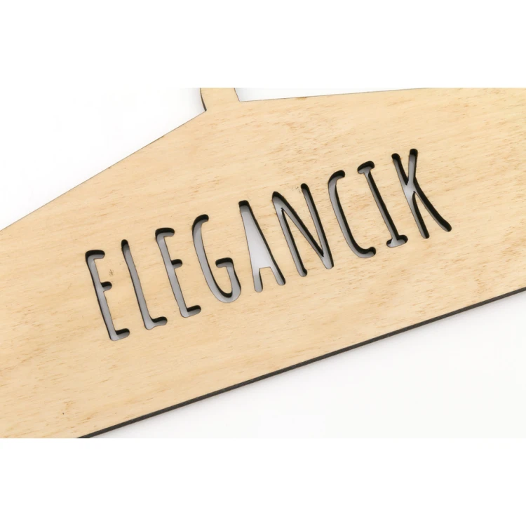 Wieszak drewniany wycinany laserem - Elegancik - WIS010