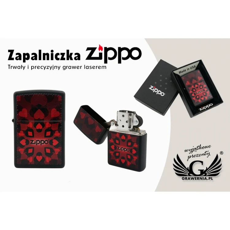 Zapalniczka ZIPPO Heart Spade - ZIP043