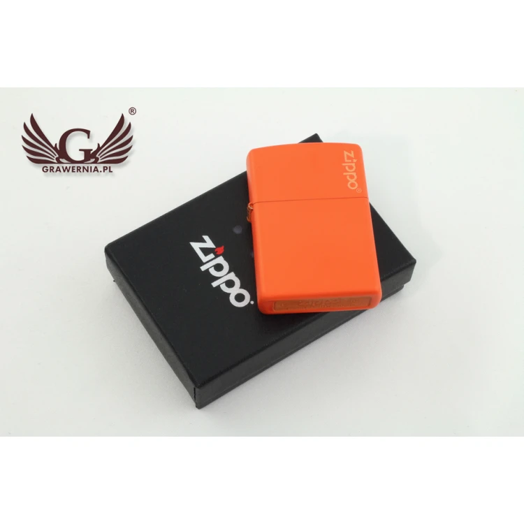 Zapalniczka ZIPPO Orange Matte Logo - ZIP035