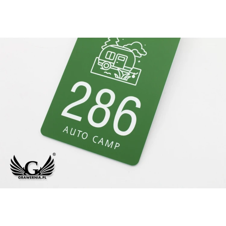 Zawieszki na kemping, pole namiotowe - wymiary: 80x120mm - CAMP2
