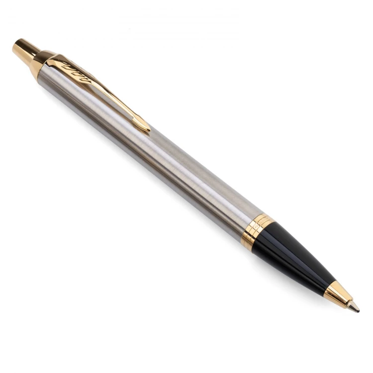 Zestaw Parker IM Core Brushed Metal GT - długopis z etui - PAR227
