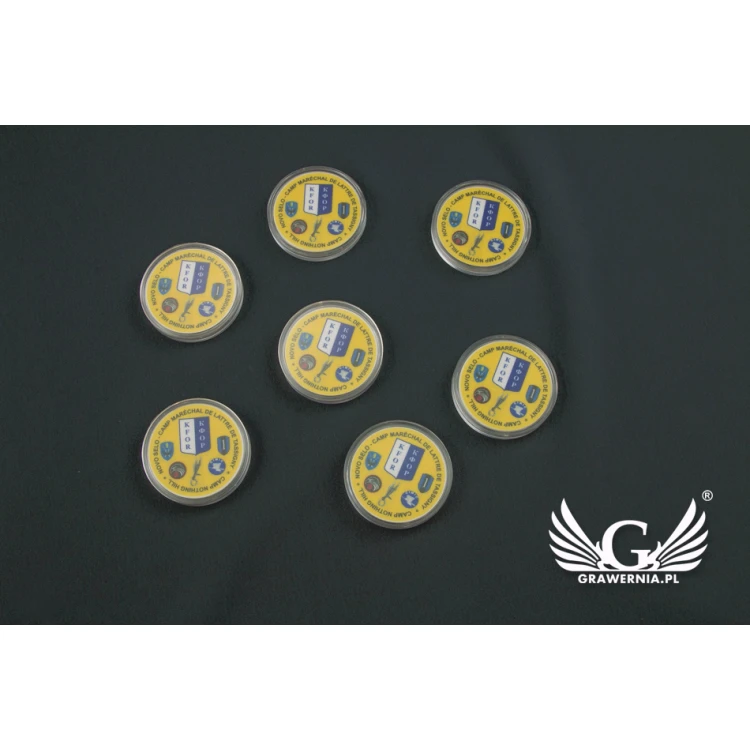 Żetony pamiątkowe, coin - średnica: 40mm - cyfrowy druk UV - MGR025