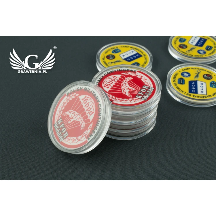 Żetony pamiątkowe, coin - średnica: 40mm - cyfrowy druk UV - MGR025