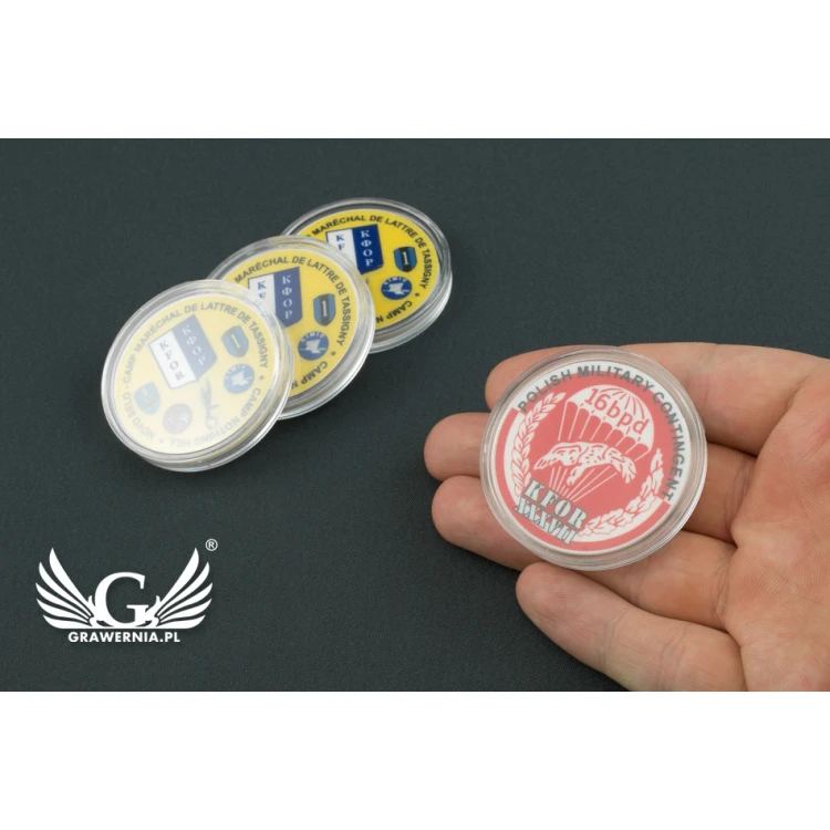 Żetony pamiątkowe, coin - średnica: 40mm - cyfrowy druk UV - MGR025